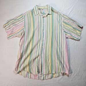 Intimo Multicolor Striped Men's Casual Shirt